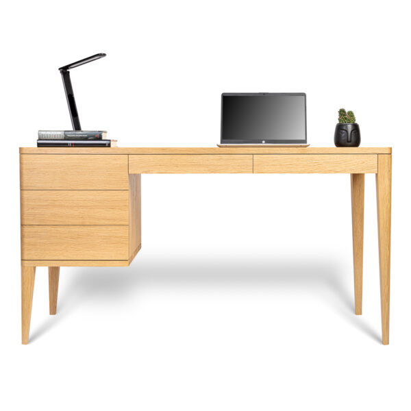 Meble — Biurko Drewno Naturalne — Fotografia Produktowa