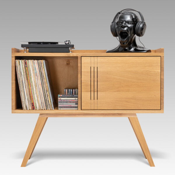 Meble — Szafka Audio Drewno Naturalne — Fotografia Produktowa