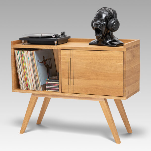 Meble — Szafka Audio Drewno Naturalne — Fotografia Produktowa