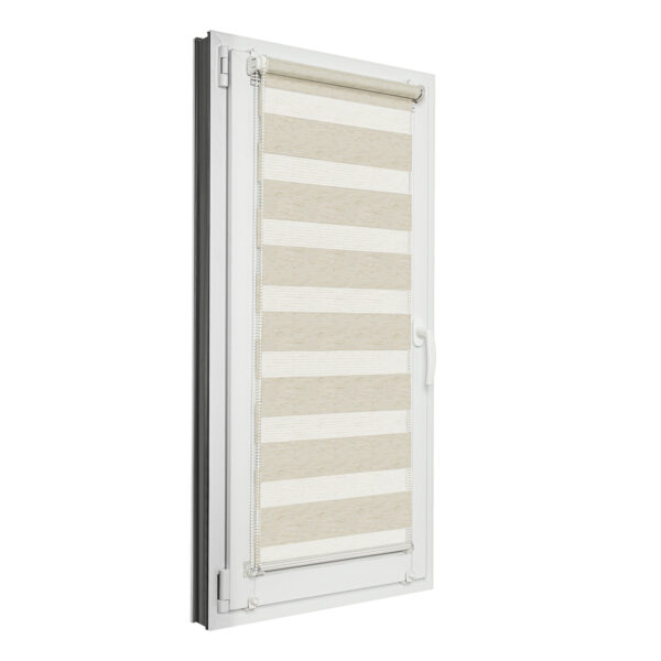 Rolety typu dzień-noc struktura beż