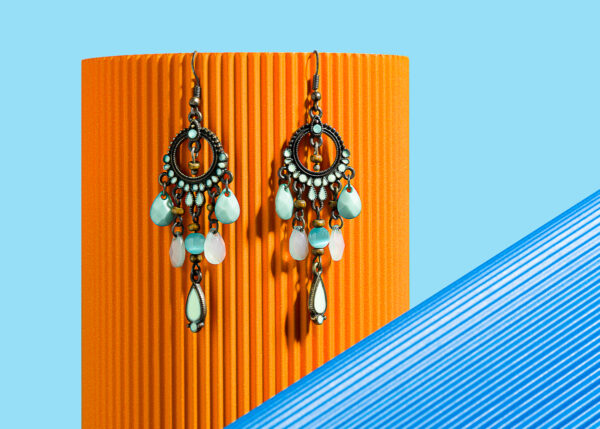 Kolczyki prosta aranżacja