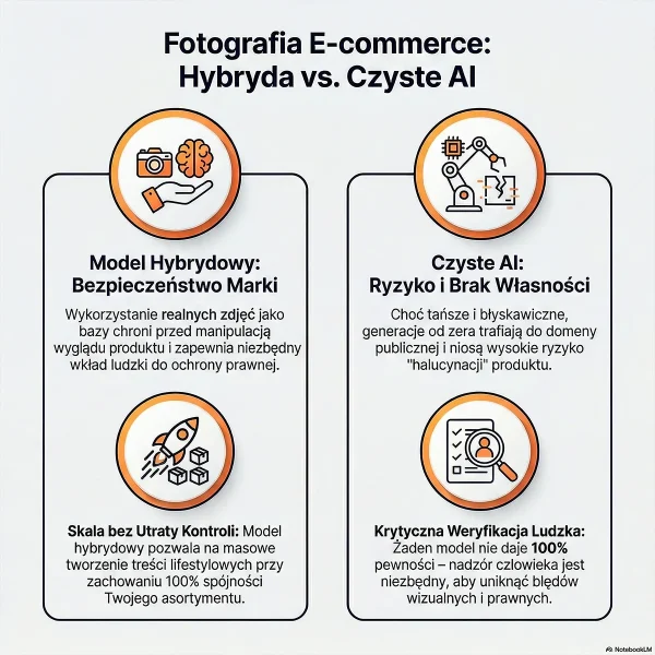 Infografika Ai Act Model hybrydowy a pełne Ai