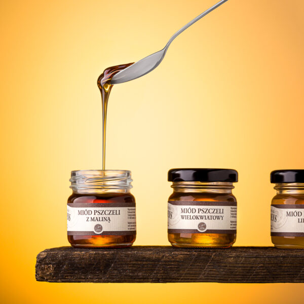 Miody słoiczki aranżacja kulinarne