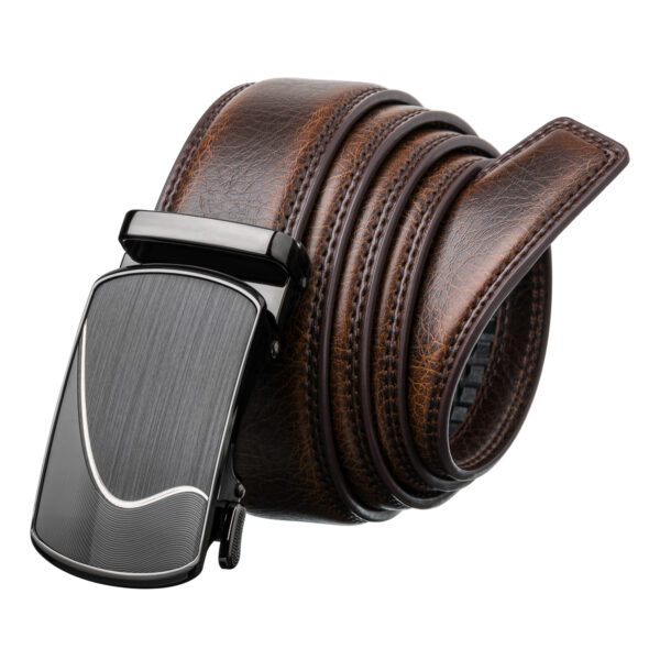 Paski skórzane -pasek brązowy