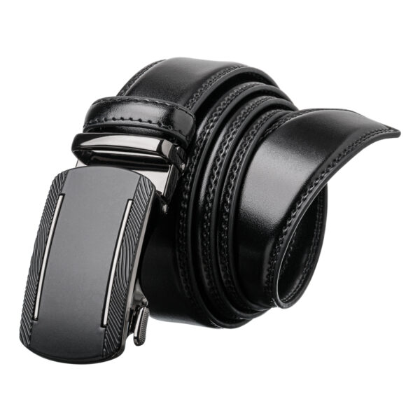 Paski skórzane -pasek czarny