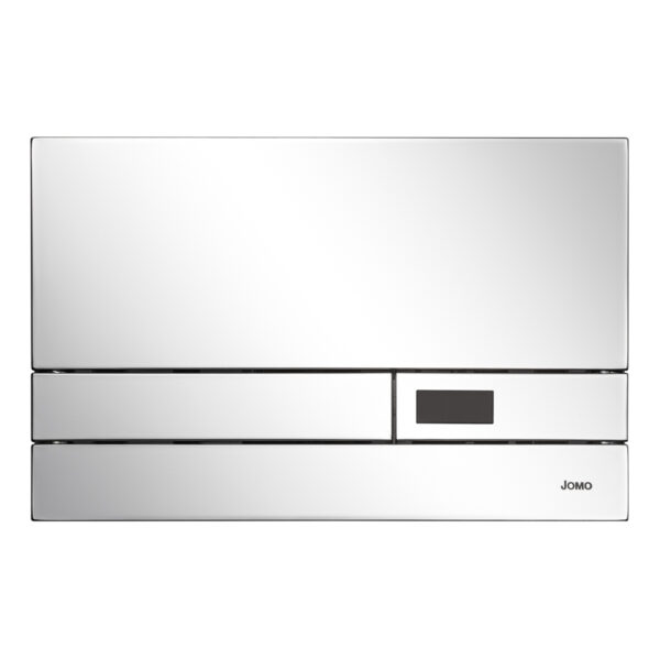 Przycisk słpłuczki srebrny zdjęcie packshot