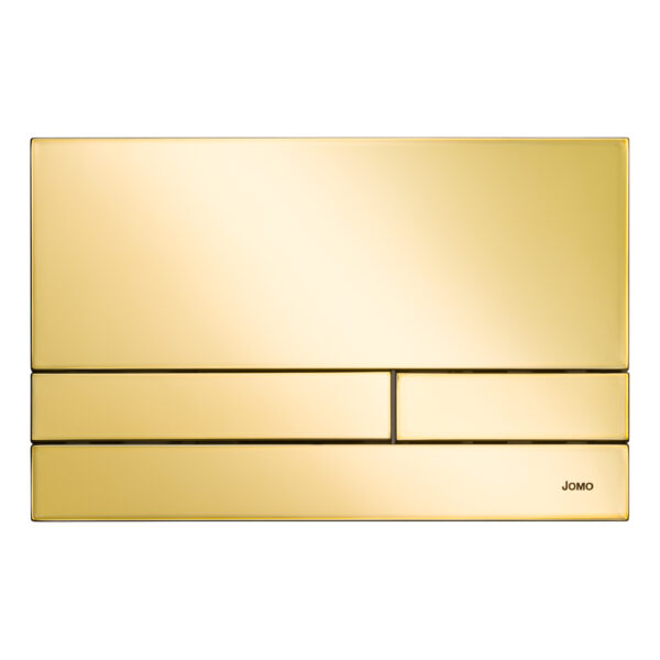 Przycisk słpłuczki złoty zdjęcie packshot